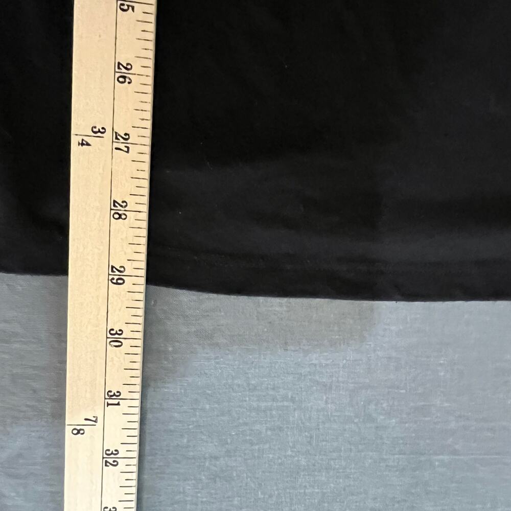 Eileen‎ Fisher Tunic Top Womens Size Large Black Long Sleeves Asymmetric Hem - Picture 8 of 9